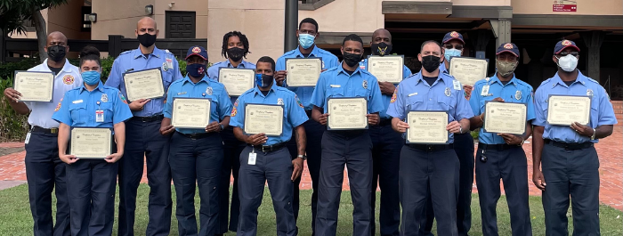 13 Fire Services Members Complete EMR Course